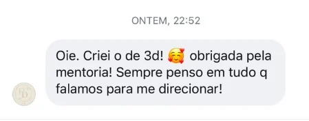 Depoimento sobre a mentoria: direcionamento e primeiro produto